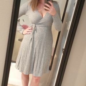 Long sleeve tie dress